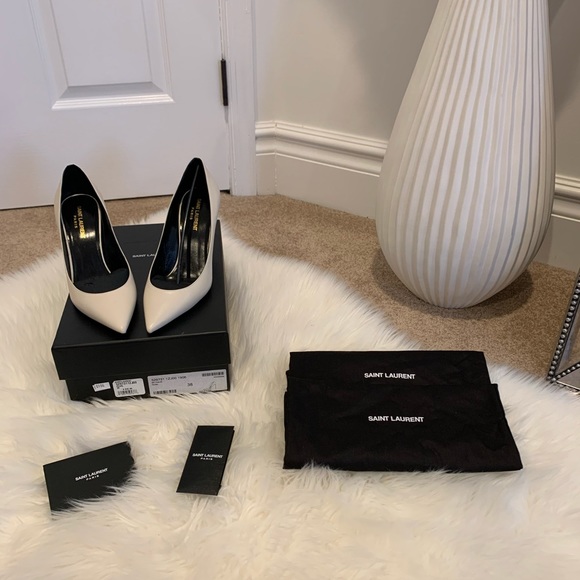 NEVER WORN, BRAND NEW White YSL pumps! - Picture 5 of 6